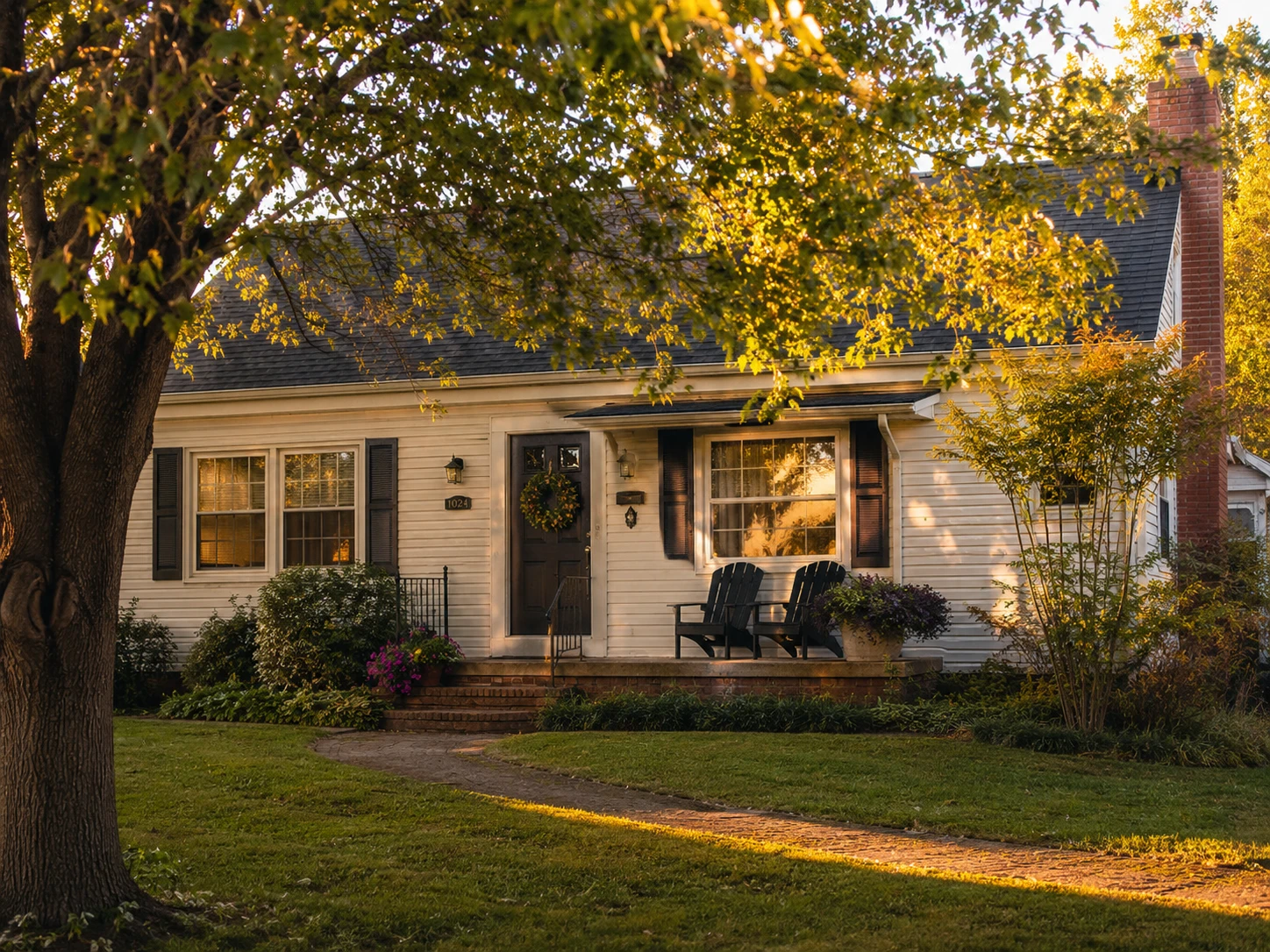 A warm suburban family home